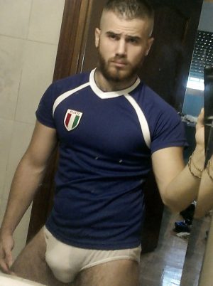 Selfie supporter italien